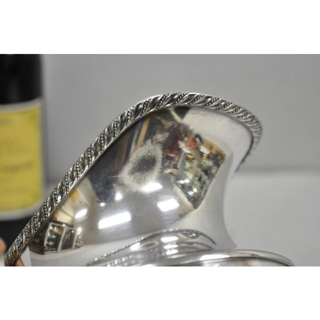 Silver Vintage Victorian Silver Plated Melford Lemonade Water Pitcher With "S" Monogram For Sale - Image 8 of 13