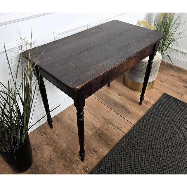 Antique Italian Walnut Desk, 1890s For Sale - Image 9 of 11