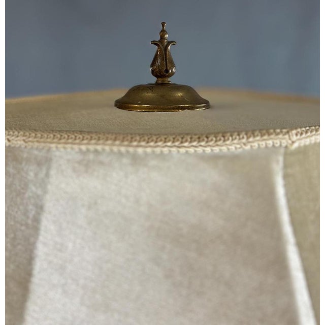 Gold Antique Sculptural Gilded Wooden Floor Lamp, 1920s For Sale - Image 8 of 10