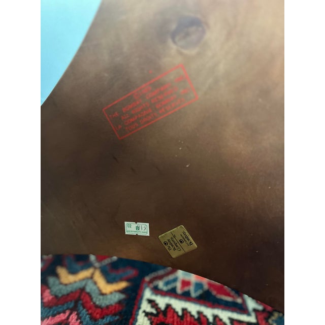 1980s Bombay Company French Empire Neoclassical Style Green Marble Top Side Mahogany Table For Sale - Image 11 of 12