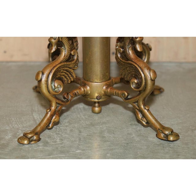 Italian Dragon Gilt Bronze Stool, 1860s For Sale - Image 9 of 18