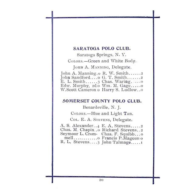 Paper Polo Association 1901 Annual For Sale - Image 7 of 13