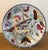 19th century majolica plate / bowl hand painted and decorated with a bird leaves and berries with a scalloped edge. Made...