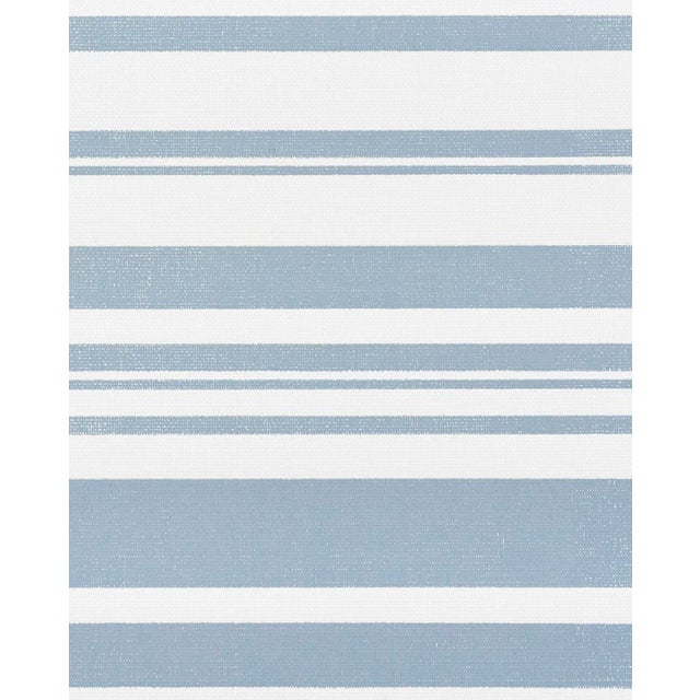 Contemporary Sample - Schumacher Horizon Paperweave Wallpaper in Sky For Sale - Image 3 of 3