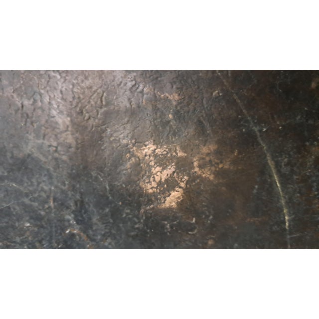 Antique Turkish Ottoman Hand-Engraved Copper Sini Tray, 37.5” For Sale - Image 11 of 12