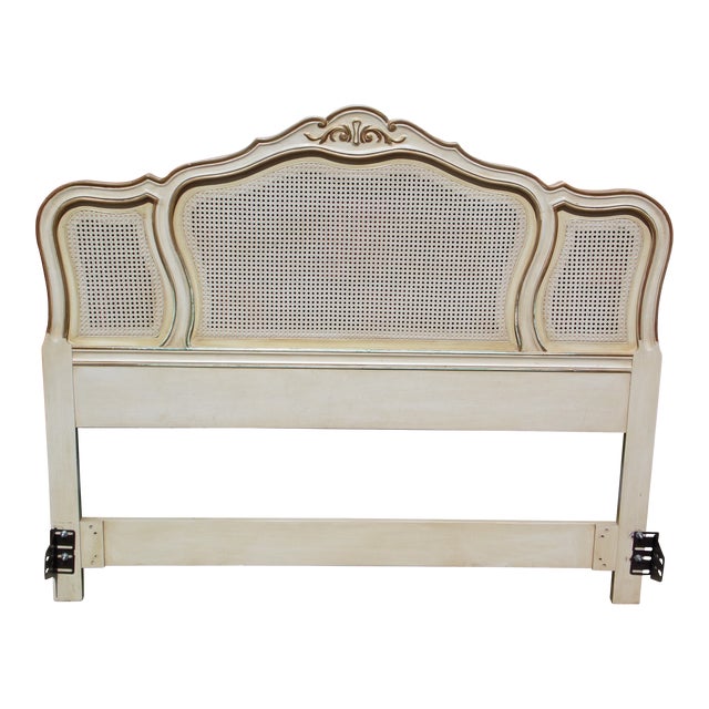 Vintage Drexel Heritage Touraine French Provincial Caned Headboard