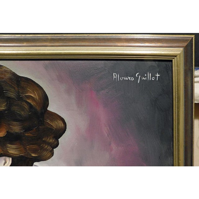 Impressionist Alvaro Guillot "Old Mary" Original Oil Painting on Canvas Hand Signed Stretched For Sale - Image 3 of 6