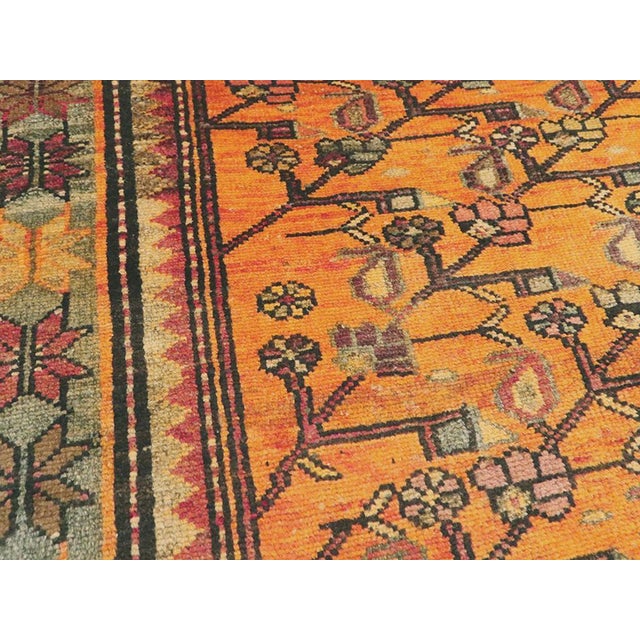 Rustic Galerie Shabab Collection Mid-20th Century Persian Malayer Throw Rug For Sale - Image 3 of 6