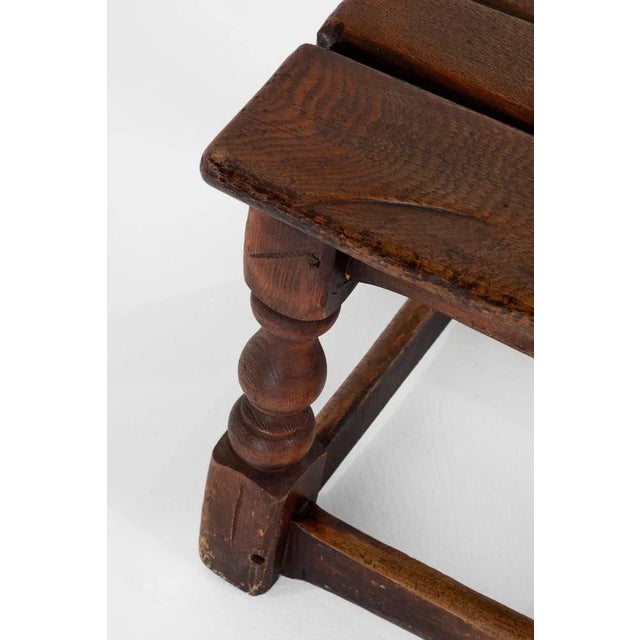 Early 18th Century Oak Stool For Sale - Image 11 of 12