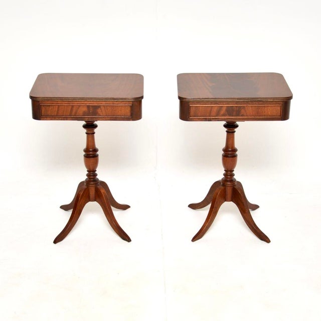 Hollywood Regency Antique Regency Side Tables, 1950s, Set of 2 For Sale - Image 3 of 13