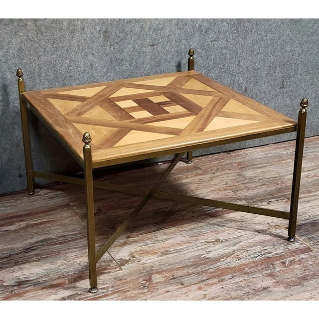 Wood Vintage Aremberg Coffee Table by René Trotel, 1980 For Sale - Image 7 of 8