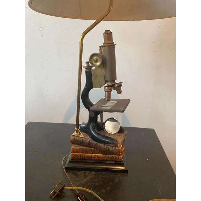 Antique Microscope Lamp For Sale - Image 4 of 12