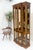 Brown Mid Century Burl Wood Glass 38" Wide 76" Tall Curio Display Cabinet Vitrine MINT For Sale - Image 8 of 9