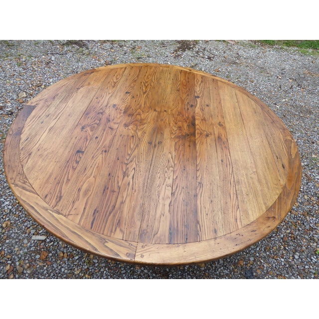 American Real McCoy 1800's American Chestnut Country. Tbl. Seat 8 For Sale - Image 3 of 8