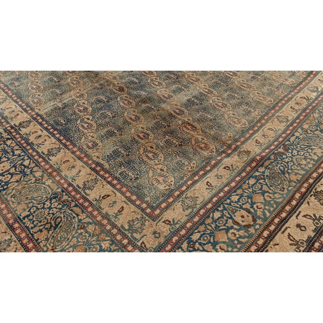 Persian Authentic Persian Meshad Handmade Wool Rug For Sale - Image 3 of 10