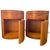 Late 20th Century Late 20th Century Baker Furniture Modern Art Deco Primavera Oval Nightstands, Pair For Sale - Image 5 of 12