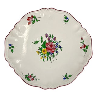 Réverbère Scalloped Rim Platter from KG Lunéville For Sale