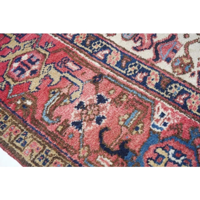 Vintage Heriz Rug 8'1'' x 11' For Sale - Image 4 of 10