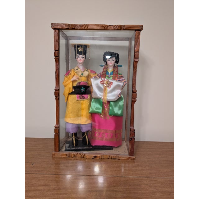Traditional Korean porcelain wedding dolls purchased in Korea in 1983. These dolls are handcrafted with details like real...