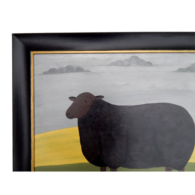 Matt Rix, The Black Ewe, 2000s, Oil on Board, Framed For Sale - Image 3 of 7