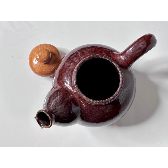 1980s Handmade Ceramic Teapot and Cups from the Workshop of Helma Klett, Germany, 1980s, Set of 3 For Sale - Image 5 of 16