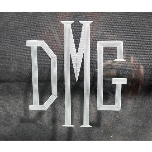 A very rare glass company plate made for dmg, made from glass with etched dmg lettering and edging. C1900 dmg (daimler-...