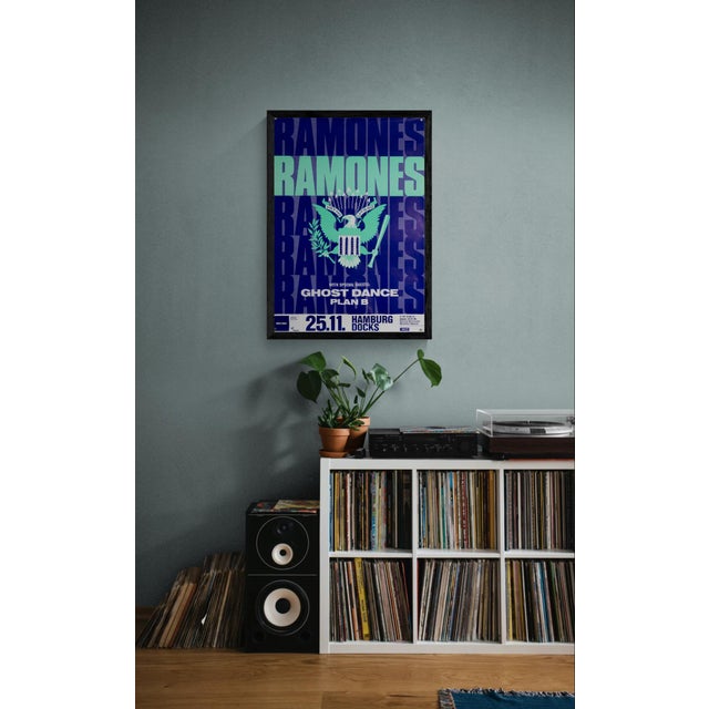 Ramones concert hamburg – 1989 – original vintage concert poster – punk rock – 84.1x59.4 cm a1 ### the piece this original...