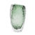 2020s Emerald Crystalized Glass Vase- Large For Sale - Image 5 of 11