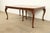 Romweber Style Georgian Walnut and Burl Wood Extension Dining Table, Newly Refinished For Sale - Image 17 of 17