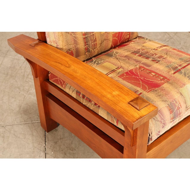 Stickley Mission Collection Cherry "Gus" Morris Chair For Sale - Image 10 of 18