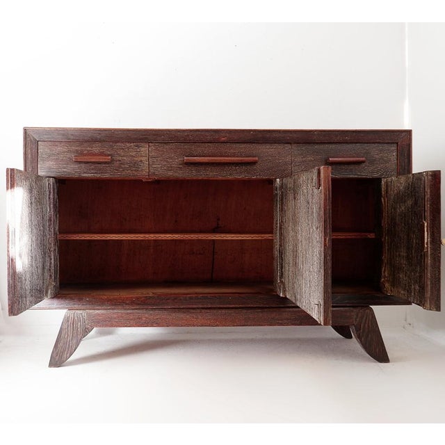 Vintage Wenge Wood Sideboard with Outward-Splayed Legs For Sale - Image 9 of 16