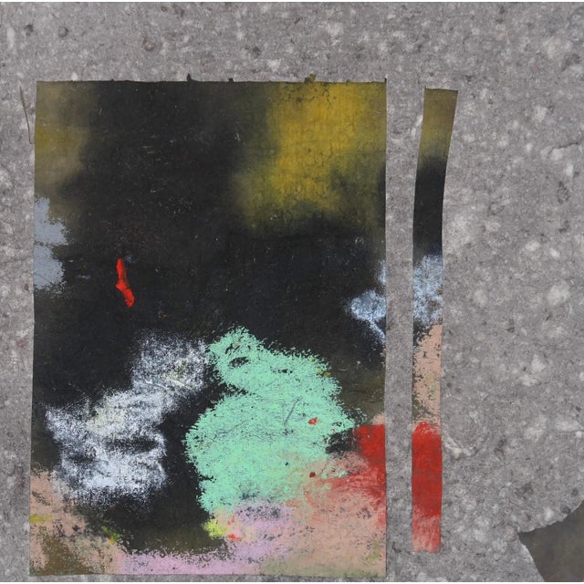 This original work by Casey R. Klein is executed on thick, handmade paper with a richly textured, fibrous surface that...