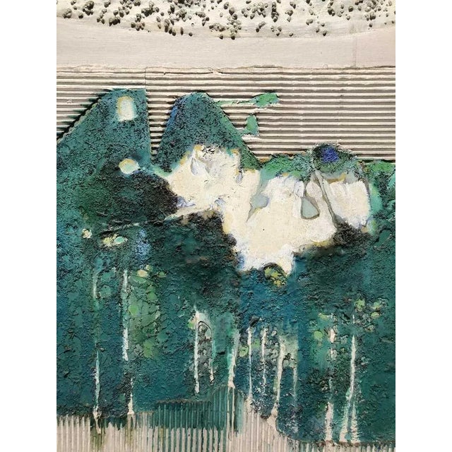 Plastic 1965 Victor Candell Mixed Media Painting For Sale - Image 7 of 9