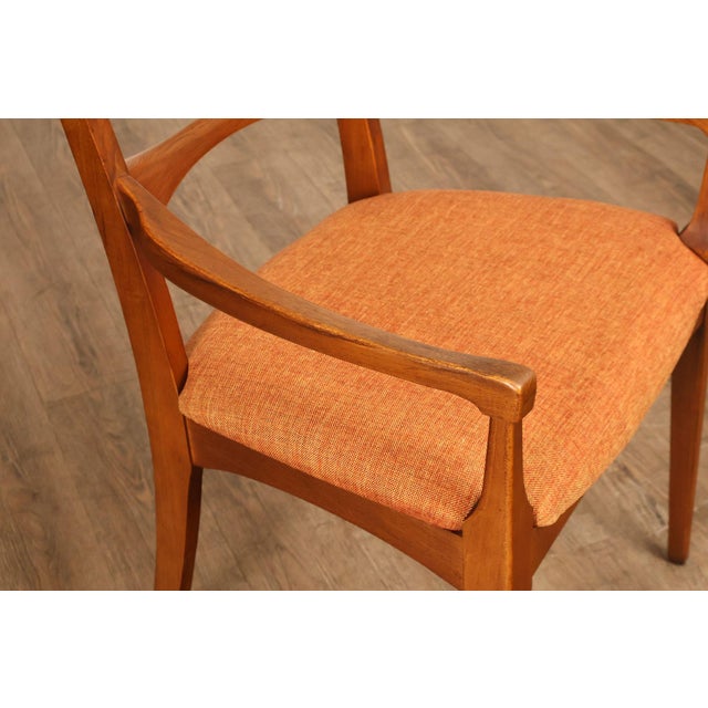 Lane Rhythm Mid Century Modern Set Of Six Walnut Dining Chairs For Sale - Image 17 of 18