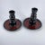 Vintage Black and Red Studio Pottery Candle Holders - Set of 2 For Sale - Image 10 of 10