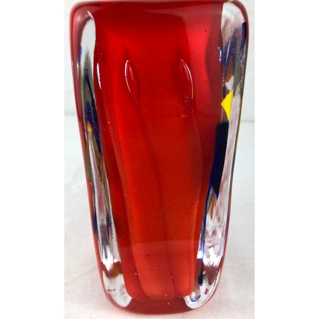 French Midcentury Art Glass Vase by Raymond Branly For Sale In Miami - Image 6 of 7