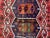 Large Vintage Turkish Red Black Green Wool Kilim Rug For Sale - Image 6 of 12