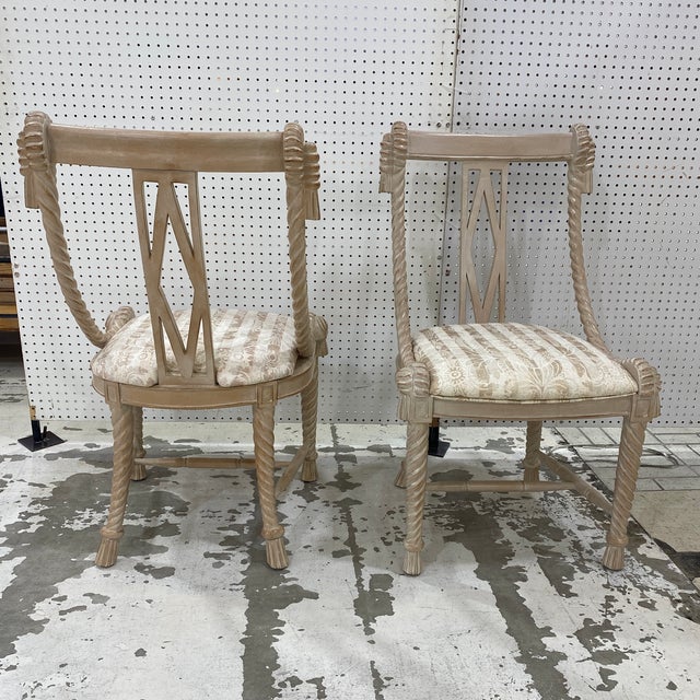 1970s 1970s Italian Style Rope Chairs- a Pair For Sale - Image 5 of 9