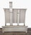 Features hand-carved fluted cornices, corbels and dentil detailing in antiqued gray oak. Brand: Restoration Hardware....