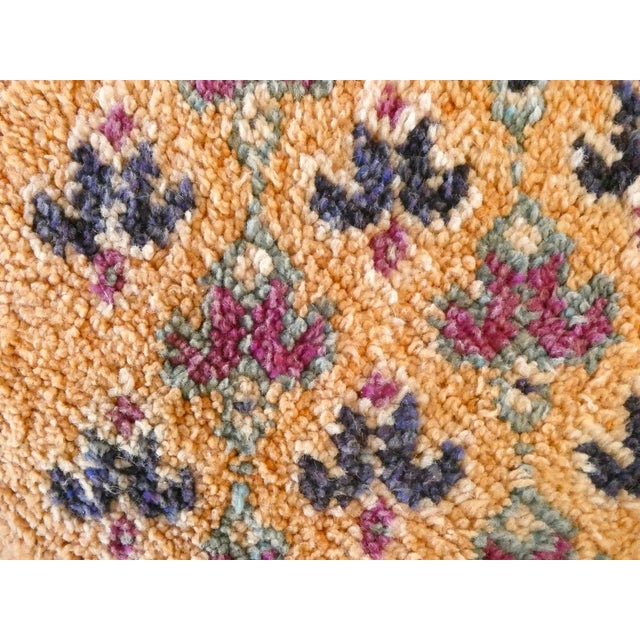 1960s Midcentury Boujad Wool Floor Pouf For Sale - Image 5 of 6