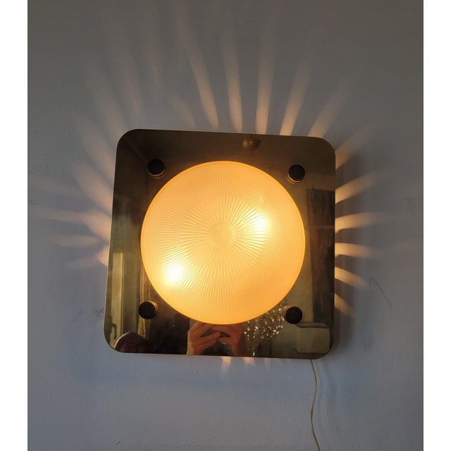 Brass and Glass Wall Lamp by Sergio Mazza, Italy, 1970s For Sale - Image 18 of 18