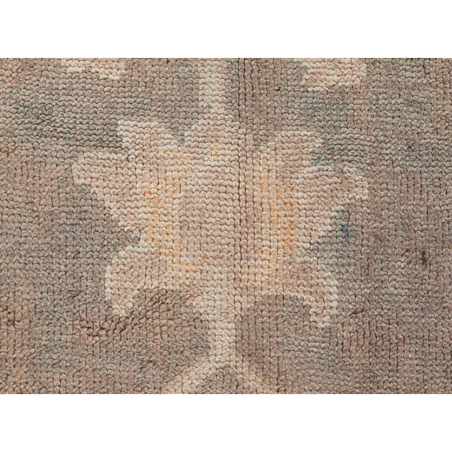 Antique Turkish Oushak Rug For Sale - Image 9 of 12