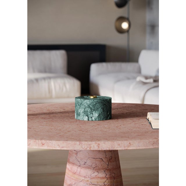 Not Yet Made - Made To Order Italian Handcrafted Dining Table in Marble Designed by Karen Chekerdjian For Sale - Image 5 of 7