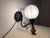 Vintage Opal Glass Globe Wall Lamp with Wood Detail, Europe, 1970s For Sale - Image 15 of 16