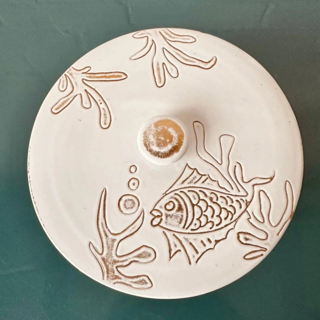 1970s Italian Ceramic Pottery Set by Fratelli Fanciullacci for Elbee Italy - 2 Piece For Sale - Image 5 of 12