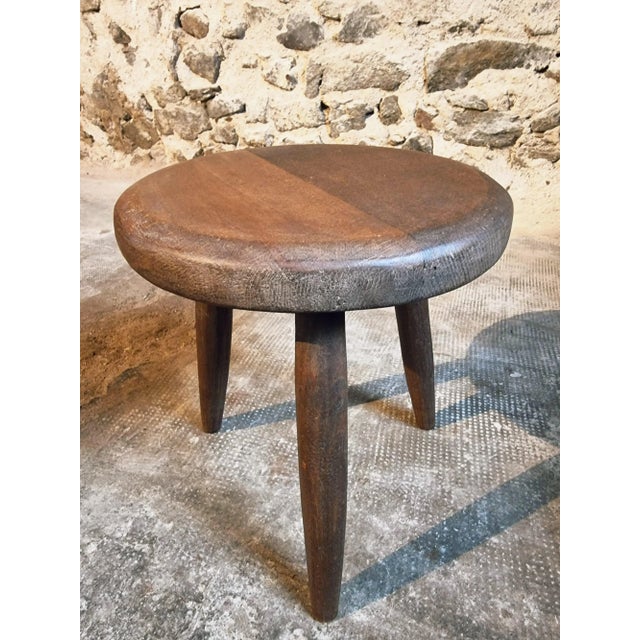 Mid-Century Modern Vintage Beech Wood Stools, 1960s, Set of 2 For Sale - Image 3 of 11