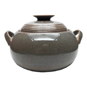 1980s Denby Greystone Casserole Pot With Lid