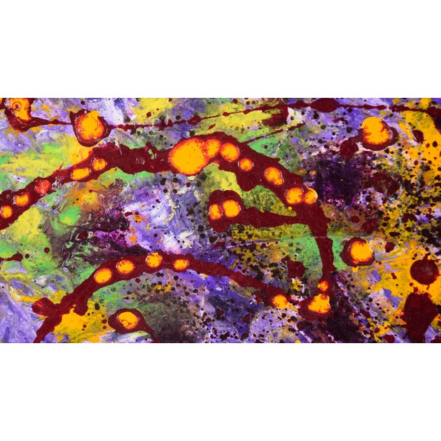 Star Formation - Abstract Expressionist Composition in Acrylic on Canvas Bold abstract composition by California artist...