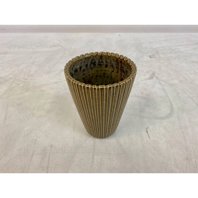 Danish Stoneware Vase by Arne Bang, 1940s For Sale - Image 3 of 7