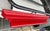 Vintage Mantel Shelf Painted Red For Sale - Image 4 of 9